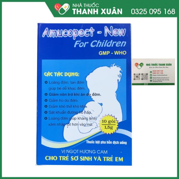 Amucopect - New - Thuốc trị ho, long đờm cho trẻ